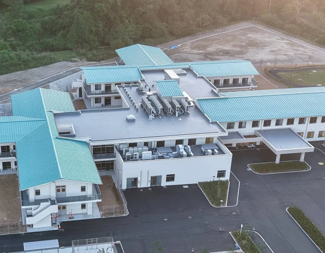 上空から見た丹波精明園全景