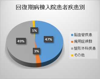 グラフ | 入院件数・入院患者疾患別内訳 回復期病棟(令和6年度)