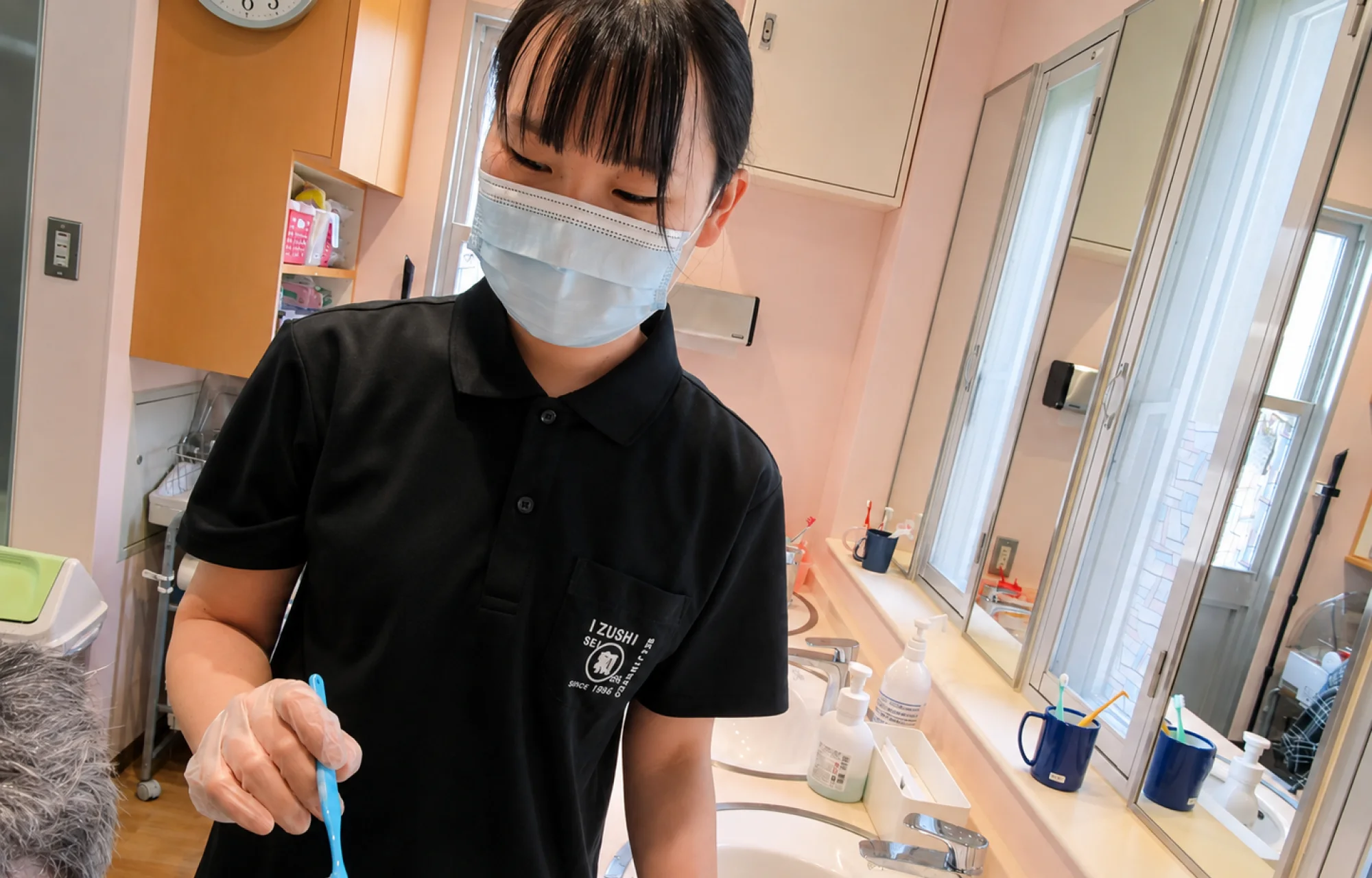 障害者支援施設 出石精和園 支援員の仕事風景