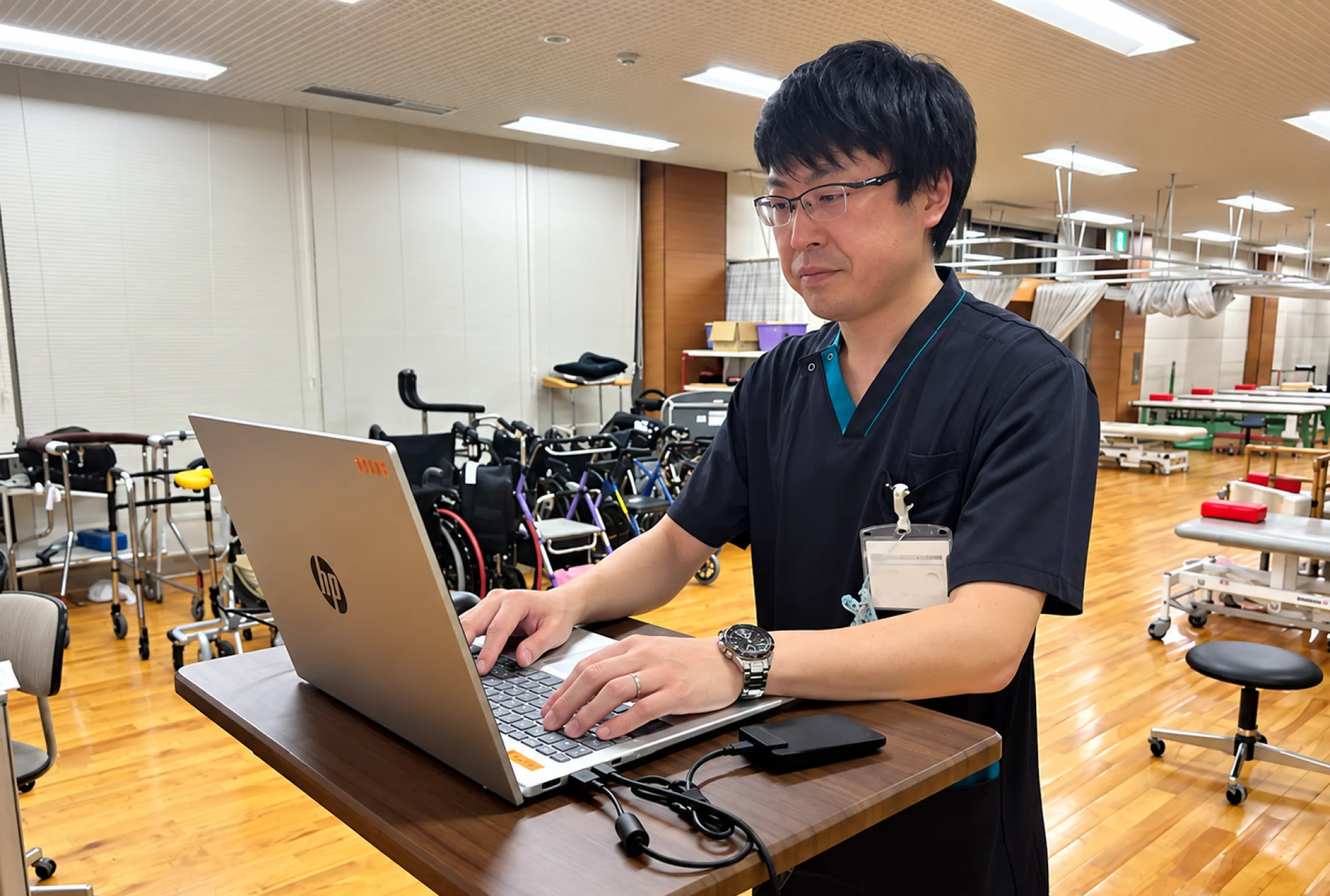 兵庫県立リハビリテーション中央病院 理学療法士の仕事風景