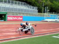 障害者アスリートマルチサポート事業陸上競技練習会の様子