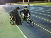 障害者アスリートマルチサポート事業陸上競技練習会の様子
