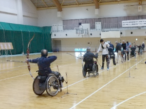 東京パラリンピック開催記念アーチェリー競技交流大会の様子