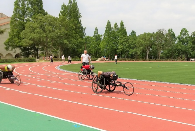 障害者アスリートマルチサポート事業陸上競技練習会の様子