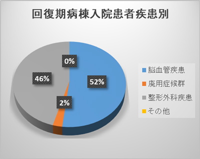 グラフ | 入院件数・入院患者疾患別内訳 回復期病棟(令和4年度)