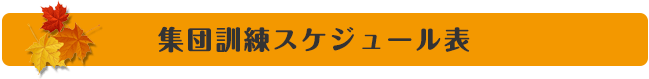 画像 | 集団訓練スケジュール表