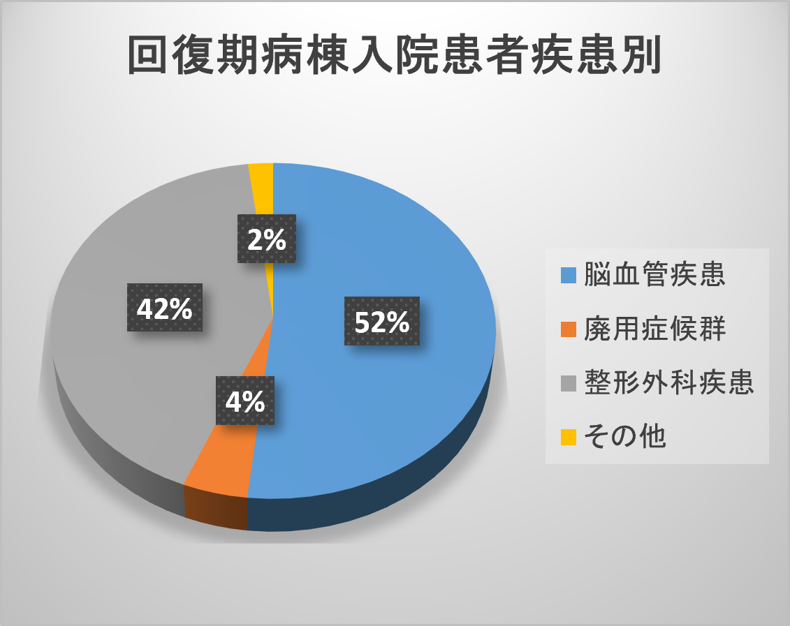 グラフ | 入院件数・入院患者疾患別内訳 回復期病棟(令和6年度)